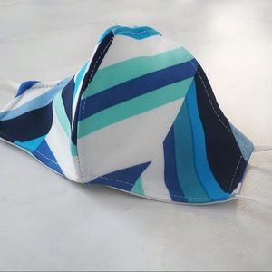 Handmade Blue Mix Face Mask